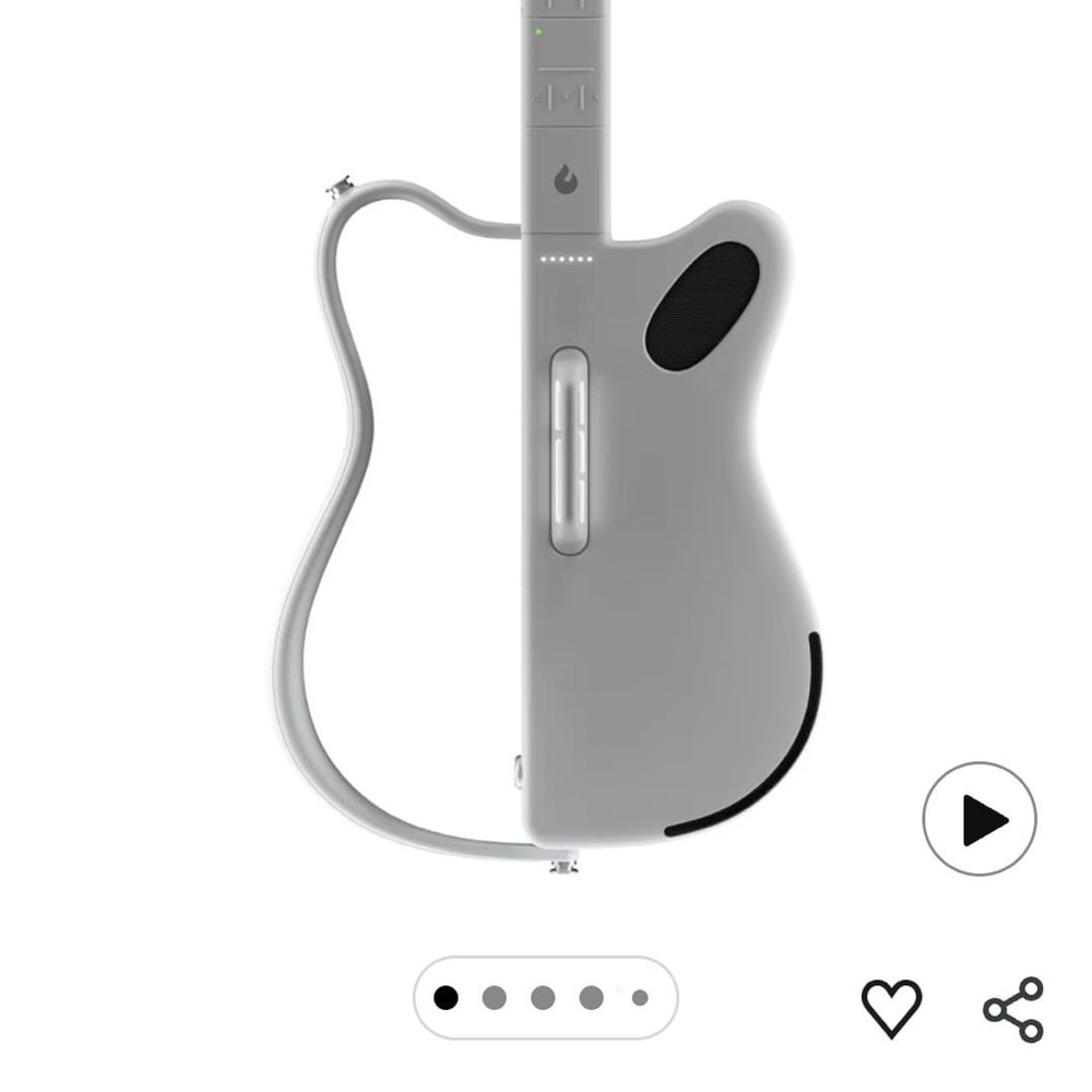 Stylish Gray Electric Guitar